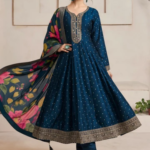 sky blue grace anarkali suit set