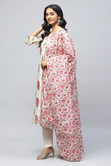 royal crimson embroidered anarkali suit set